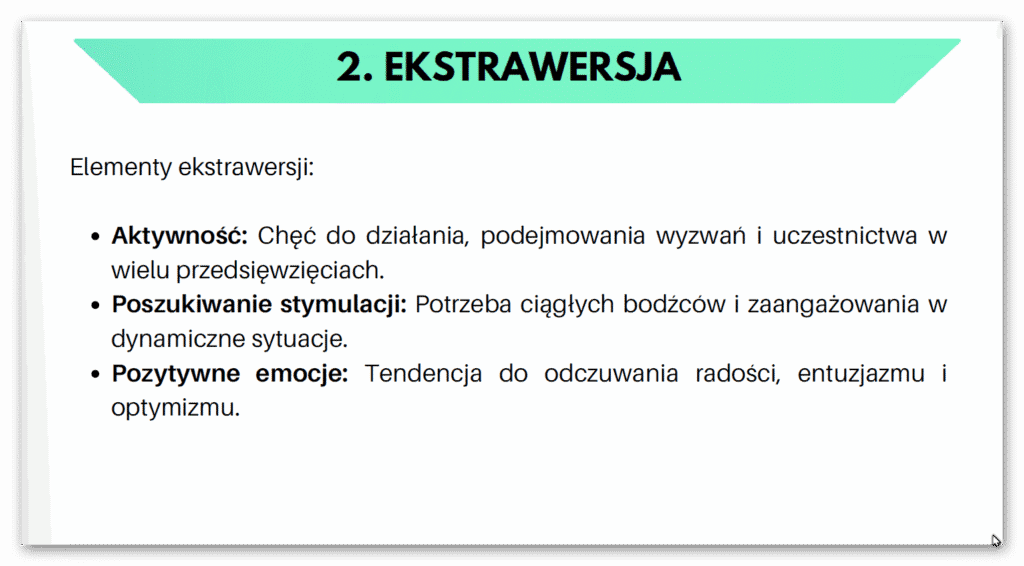 ekstrawersja, osobowość