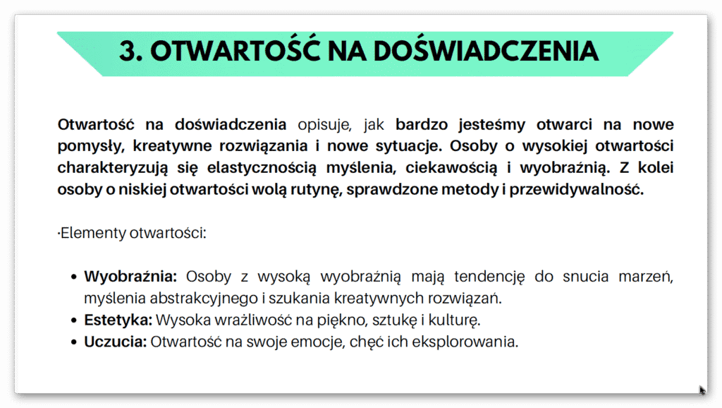 otwartość na doświadczenia