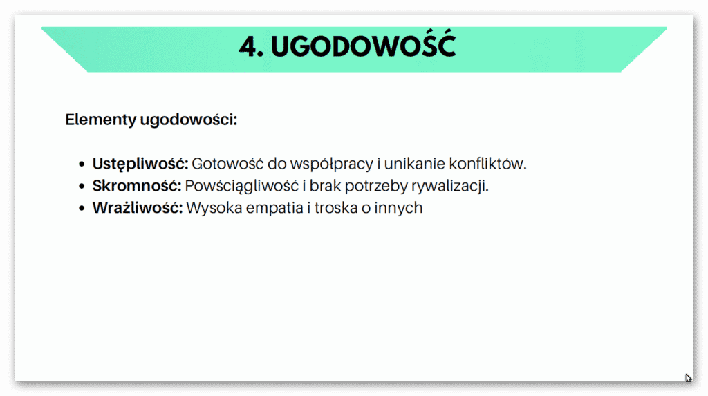 ugodowość prezentacja