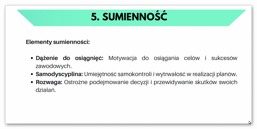 sumienność osobowość