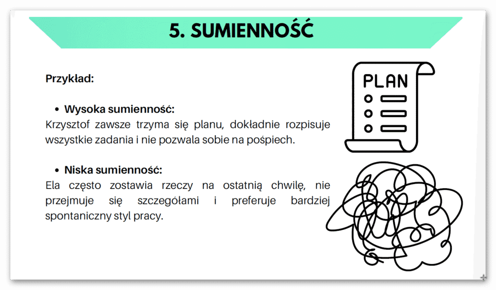 sumienność prezentacja