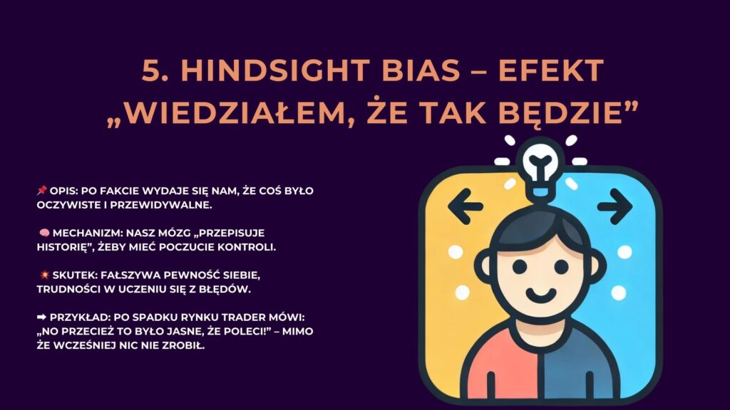 hindsight bias, efekt wiedziałem, że tak będzie
